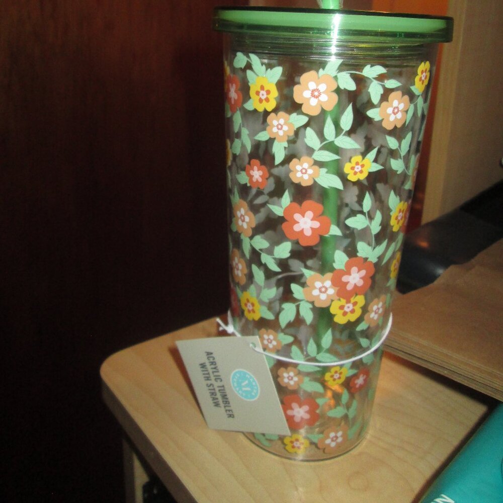 Martha Stewart Tumber with straw
